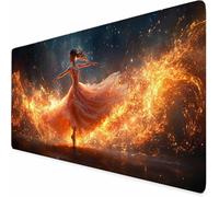Grand Tapis de Souris 1500 x 800 mm Tapis de Souris Gamer Couleur Fille De Ballet, Accessoires Bureau avec Surface en Caoutchouc Antidérapant Résistant à l'eau pour Bureau, Joueur, Cadeau -XZ880
