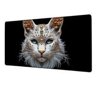 Grand Tapis de Souris 500x250 mm Tapis Souris XXL Chat sous Main Bureau Europe du Nord Mouse Pad Gaming Accessoire Bords Cousus Base Antidérapante Fourniture Bureau Mousepad, pour Études Gaming D-794