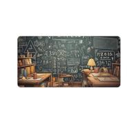 Grand tapis de souris 60 x 30 cm, base en caoutchouc antidérapant avec surface lisse, tapis de bureau mathématiques portable pour clavier d'ordinateur, bureau, jeux, maison
