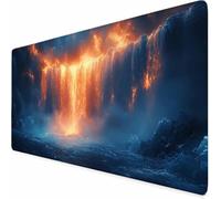 Grand Tapis de Souris 700 x 300 mm Tapis de Souris Gamer Automne Abstrait, Accessoires Bureau avec Surface en Caoutchouc Antidérapant Résistant à l'eau pour Maison, Bureau, Joueur, Cadeau Homme -XZ3W