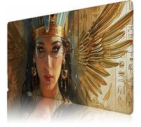 Grand Tapis de Souris 700 x 400 x 3 mm, Sous-Main Bureau Précision, Egypte Tapis de Clavier avec Base en Caoutchouc Antidérapante et Bords Cousus, Étanche Protecteur Sous-Main Bureau (Beauté) L-x23