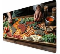 Grand Tapis de Souris 800 x 300 mm Tapis de Souris Gamer Couleur Vie, Accessoires Bureau avec Surface en Caoutchouc Antidérapant Résistant à l'eau pour Maison, Bureau, Joueur, Cadeau Homme -XZ82E