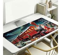 Grand Tapis de Souris 800 x 400 x 3 mm, Sous-Main Bureau Précision, Hiver Tapis de Clavier avec Base en Caoutchouc Antidérapante et Bords Cousus, Étanche Protecteur Sous-Main Bureau (Former) L-x1655