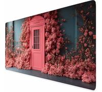 Grand Tapis de Souris 900 x 300 mm Tapis de Souris Gamer Rose Romantique, Accessoires Bureau avec Surface en Caoutchouc Antidérapant Résistant à l'eau pour Maison, Bureau, Joueur, Cadeau Homme -XZ534