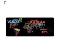 Grand tapis de souris à motif de carte du monde, tapis de Surface de bureau antidérapant, tapis de souris de jeu pour ordinateur