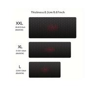 Grand tapis de souris antidérapant motif géométrique animé, 60 x 30 cm