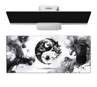 Grand tapis de souris antidérapant pour ordinateur portable | Tapis de souris de style chinois, 39 x 90 cm pour travailler et étudier