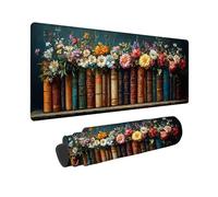 Grand Tapis de Souris Bleu Tapis de Souris Gaming XXL Accessoires Bureau, Clavier Mousepad Couleur avec Base Antidérapante et Bords Cousus pour Bureau Domicile, Cadeau Homme 1000 x 500 x 3MM -2510V12