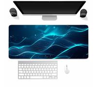 Grand Tapis de Souris de Jeu 1000x500MM, Tapis de Bureau sous-Main Bureau XXL, avec Base en Caoutchouc Antidérapante Mouse Pad Gaming pour PC, Ordinateur Portable(Filet Spiral)