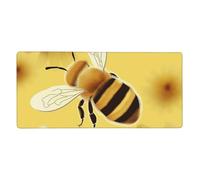 Grand tapis de souris de jeu 40,6 x 90,2 cm, antidérapant, taille XXL, tapis de souris long avec bords cousus pour clavier, maison, bureau, jeux vidéo, travail (Honey Bee2)