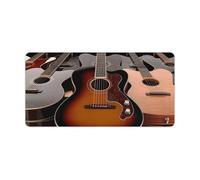 Grand tapis de souris de jeu antidérapant pour clavier de guitare, pour bureau, travail à domicile, tapis d'écriture 30 x 60 cm