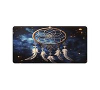 Grand tapis de souris de jeu avec base en caoutchouc antidérapant et imperméable, motif attrape-rêves fantastique, 82,6 x 30,9 cm, grand tapis de souris pour bureau, maison, ordinateur portable