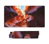 Grand tapis de souris de jeu avec base en caoutchouc antidérapant, tapis de souris Antelope Canyon avec bords cousus, 74,9 x 40,6 cm, tapis de bureau étendu pour ordinateur portable, tapis de clavier