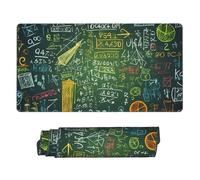 Grand tapis de souris de jeu avec base en caoutchouc antidérapant, tapis de souris question mathématique avec bords cousus, 74,9 x 40,6 cm, tapis de bureau étendu pour ordinateur portable, tapis de