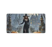 Grand tapis de souris de jeu avec clavier de sorcière, antidérapant pour bureau, travail ou maison, 30 x 60 cm