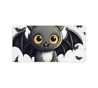 Grand tapis de souris de jeu avec motif chauve-souris, antidérapant, pour bureau, travail, maison, écriture, 30 x 60 cm