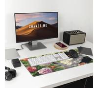 Grand tapis de souris de jeu Border Collie jouant au bureau, durable, antidérapant, respectueux de l'environnement pour un confort et une stabilité améliorés.