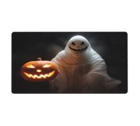 Grand tapis de souris de jeu imprimé sorcière d'Halloween 40 x 75 cm, grand tapis de souris de jeu antidérapant, imperméable à l'eau et à bords cousus en caoutchouc souple, pour la maison, le bureau