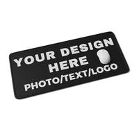 Grand tapis de souris de jeu personnalisé avec photo, texte et logo, tapis de bureau personnalisé pour bureau, jeux et cadeaux, base en caoutchouc antidérapant, facile à nettoyer, anniversaire