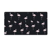 Grand tapis de souris de jeu, pour clavier et ordinateur portable, compatible avec Flamingo Black, 40 x 75 cm
