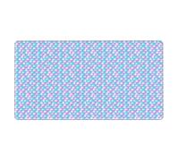 Grand tapis de souris de jeu, tapis de clavier antidérapant, tapis de souris tendance pour bureau, maison, accessoires de bureau, bleu et rose, 40,6 x 74,5 cm