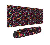 Grand tapis de souris de jeu, tapis de souris LGBT arc-en-ciel pour fierté, tapis de bureau antidérapant, tapis de souris pour bureau, maison, accessoires de bureau, 30,5 x 80,9 cm