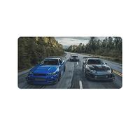 Grand tapis de souris de jeu voiture japonaise JDM voiture R34 cool sport voiture art tapis de bureau long grand tapis de souris clavier étendu tapis d'ordinateur de bureau organisateurs de bureau et