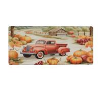Grand tapis de souris de Thanksgiving Country Cars - Protection de bureau avec base antidérapante - Pour l'école, le bureau, la maison - 90,2 x 40,6 cm