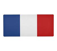 Grand tapis de souris drapeau de la France tapis de souris imperméable en caoutchouc antidérapant tapis de souris de jeu tapis de bureau tapis de bureau 80 x 40 cm