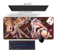 Grand tapis de souris en caoutchouc avec motif dessin animé Azur Lane Prinz Eugen