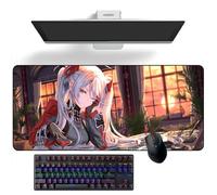 Grand tapis de souris en caoutchouc avec motif dessin animé Azur Lane Prinz Eugen
