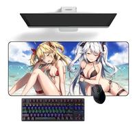 Grand tapis de souris en caoutchouc avec motif dessin animé Azur Lane Prinz Eugen