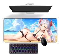 Grand tapis de souris en caoutchouc avec motif dessin animé Azur Lane Prinz Eugen