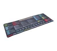 Grand Tapis De Souris Et Claviers Avec Raccourci De Mots Pour L'utilisation De Logiciels De Bureau Et Les Jeux Avec Tapis De Bureau Étanche