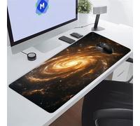 Grand Tapis de Souris Gamer 600x400x2 mm Cosmos Ciel Étoilé Tapis de Souris Gaming Protecteur de Bureau XXL Lavable Améliore la précision et la Vitesse pour PC Laptop