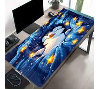Grand Tapis de Souris Gamer 700x300x2mm, Adorable Pingouin | Tapis de Bureau Lavable, Base en Caoutchouc Antidérapante et Coutures Renforcées, Optimisé pour Capteur Optique et Laser