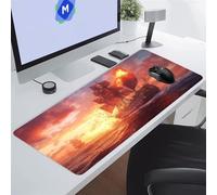 Grand Tapis de Souris Gamer 700x400x3 mm Voilier Océanique Tapis de Souris Gaming Protecteur de Bureau XXL Lavable Améliore la précision et la Vitesse pour PC Laptop