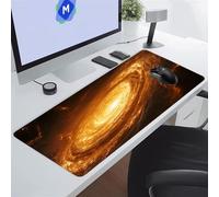 Grand Tapis de Souris Gamer 900x400x2 mm Cosmos Ciel Étoilé Tapis de Souris Gaming Protecteur de Bureau XXL Lavable Améliore la précision et la Vitesse pour PC Laptop