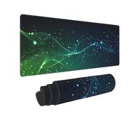 Grand Tapis de Souris Gamer 900x500mm Tapis Souris XXL, Lavable Lignes Vertes Mousepad Gaming avec Bords Cousus et Base en Caoutchouc Antidérapante, pour Gamer/PC/Personnel de Bureau, P11526