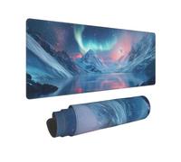 Grand Tapis de Souris Gamer 900x500mm Tapis Souris XXL, Lavable Montagne Verte Mousepad Gaming avec Bords Cousus et Base en Caoutchouc Antidérapante, pour Gamer/PC/Personnel de Bureau, P14186