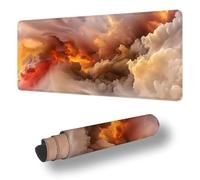 Grand Tapis de Souris Gamer XXL 700 x 400 mm Tapis Souris, Abstrait sous Main Bureau Nuage Antidérapant Étanche, à Bords Cousus Mouse Pad pour Travail, Jeux, Bureau Decor, Cadeaux pour Hommes S-1928
