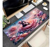 Grand Tapis de Souris Gaming Demoiselle d'honneur - 600x400x3 mm Mouse Pad XXL Long pour Clavier et Souris avec sous-Couche Antidérapante pour Bureau et Études