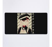 Grand Tapis de Souris Gaming pour Bureau 86 Eighty Six Anime Science Fiction Light Novel Manga Série Écrite par Asato Retro Wave 75x40cm Antidérapante Clav