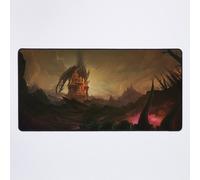 Grand Tapis de Souris Gaming pour Bureau Aile de mort dans la Désolation des dragons 75x40cm Antidérapante Clavi