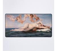 Grand Tapis de Souris Gaming pour Bureau Alexandre Cabanel ¿ La Naissance de Vénus 75x40cm Antidérapante Cla
