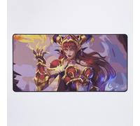 Grand Tapis de Souris Gaming pour Bureau Alexstrasza de WOW Dragonflight 75x40cm Antidérapante Clavie