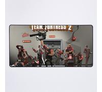 Grand Tapis de Souris Gaming pour Bureau Art de Team Fortress 2 75x40cm Antidérapante Clavie
