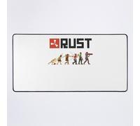 Grand Tapis de Souris Gaming pour Bureau Cadeaux vintage rétro rouille évolution 75x40cm Antidérapante Clav