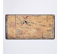 Grand Tapis de Souris Gaming pour Bureau carte de la montagne solitaire, Erebor 75x40cm Antidérapante Clavie