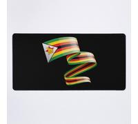 Grand Tapis de Souris Gaming pour Bureau C'est mon pays et mon drapeau, le Zimbabwe 75x40cm Antidérapante Clavie